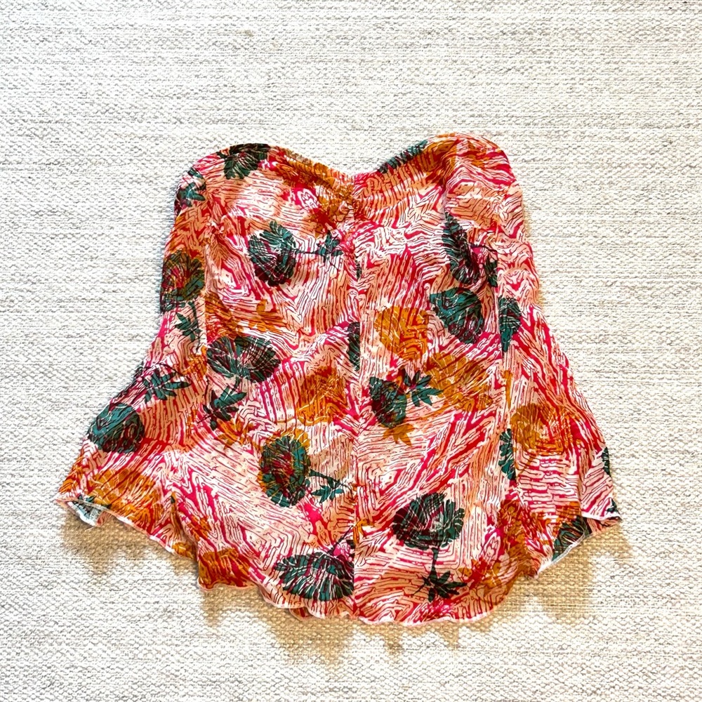 Intimately Free People Strapless Floral Tank Top